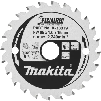 Makita B-33819 SPECIALIZED Wood Circular Saw Blade 85x15 mm 24T
