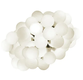 Garden Festoon Lights 10m with 100 LED Bulbs, Cool White