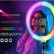 LED RGB Ring Light with Phone Holder and USB Power (34 cm)