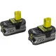 Ryobi ONE+ RC18120-250 Battery Starter Kit, 18 V, 2x 5.0 Ah with Charger