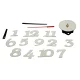 DIY Wall Clock, Stick-on, Silver