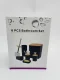 6-Piece Bathroom Accessories Set with Bamboo, Includes Toilet Brush and Soap Dispenser