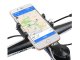 Handlebar Phone Holder for Bicycle and Motorcycle, Aluminium, Universal, with Silicone Protection