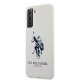 Samsung Galaxy S21+ Plus (SM-G996B) US Polo Silicone Logo Case Cover (USHCS21MSLHRWH), White