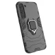 Ring Armor Case for Samsung Galaxy S23+ with Magnetic Ring Holder, Black