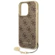 Guess GUHCP14LGF4GBR iPhone 14 Pro Case, 4G Charms Collection, Brown