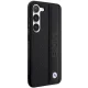 BMW BMHCS23M22RDPK Leather Textured & Stripe Case Samsung Galaxy S23+ Black