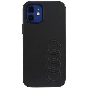 Audi Synthetic Leather Case for iPhone 12 / 12 Pro Black