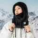 Qunature Arctic Velvet Ski Balaclava - Warm Winter Face Mask Size L (Black)