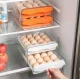 Egg Storage Container with Drawers, 32 Eggs, Grey