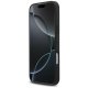 Mercedes iPhone 17 Pro Max Case Leather Laurel Leaves Stripes MagSafe, Black