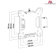 Maclean MC-596 TV Wall Mount, 13-27\", 20kg, VESA 100x100, Black