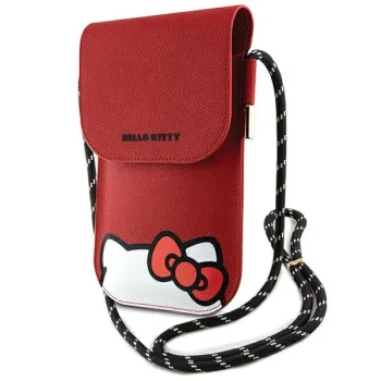Hello Kitty Leather Hiding Kitty Cord Bag, Red