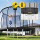 4FIZJO PRO Garden Trampoline with Inner Net and Ladder 305cm 10FT, Black