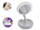 Magnifying Table Makeup Mirror with LED Light Foldable