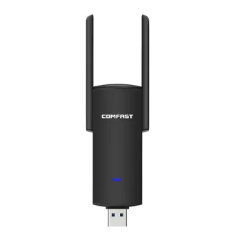 Wireless Wi-Fi USB Adapter, 1300Mbps, 2.4GHz / 5GHz, USB 3.0, Black
