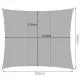 Gardlov Sun Shade Sail 4x3m, Grey