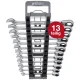 Wiha Reversible Combination Ratchet Spanner Set, 8-19 mm, 12 pcs