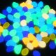 Glowing garden decorative stones, color mix