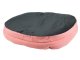 Soft plush pet bed for dogs and cats with cushion, pink