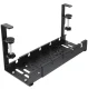 Adjustable Under Desk Cable Management Organizer, Black