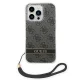 Guess 4G Print Strap Case for iPhone 14 Pro, Black