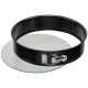 Kaiser Inspiration 2300622026 Round Springform Pan with Glass Bottom, 28 cm, Black