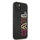 Karl Lagerfeld Multipink Brand Case for iPhone 13 mini, Black