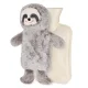 4FIZJO Kids Hot Water Bottle with Plush Sloth Cover 750 ml, Beige