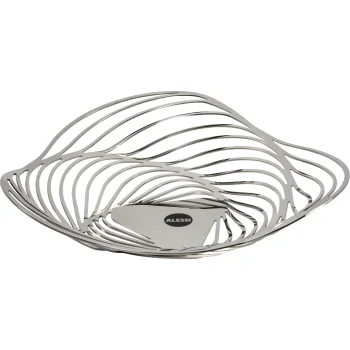 Alessi Trinity Fruit Holder Bowl ACO03, 33 cm, Silver