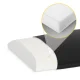 4FIZJO Lumbar Half-Roll Bolster for Rehabilitation and Massage, 40x25x5 cm, Black