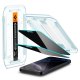 Spigen Glas.tR EZ Fit Privacy Tempered Glass iPhone 16 Pro / 17 / 17 Pro - 2 pcs.