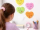 Heart-Shaped Sticky Notes Memo Pad 100 Pcs, mixed colors