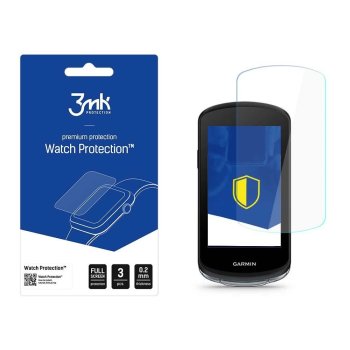 Garmin Edge 1040 3MK Hybrid Flexible Glass Tempered Watch Screen Protector, 3 pcs.