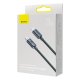 USB-C uz Lightning kabelis Baseus Crystal Shine 20W 2m Melns