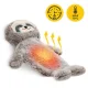 4FIZJO Kids Hot Water Bottle with Plush Sloth Cover 750 ml, Beige