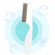 Pet Grooming Comb for Undercoat Removal, White
