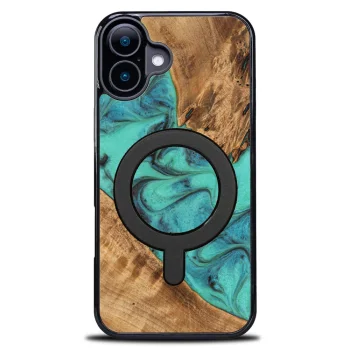 Bewood Unique Case for iPhone 16 Plus - Turquoise with MagSafe