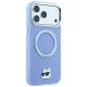 Karl Lagerfeld iPhone 18 Pro Max / 17 Pro Max dėklas Ring Stand 360 Choupette MagSafe, šviesiai mėlynas