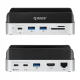 Orico MiniDock 10-in-1 Docking Station with M.2 SSD Bay for Mac mini 2024, Silver