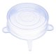 Silicone Food Storage Lids, Set of 6, Blue