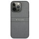 Guess Saffiano Stripe vāciņš Apple iPhone 13 / 13 Pro, Pelēks
