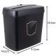 Izoxis 00025663 dokumentu smalcinātājs 12L, P-4, melns