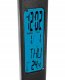 Table Desk Office LED Lamp Light with Weather Station Alarm Clock, Black