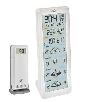 TFA TFA.me 35.8108.02 ID-06 WLAN Wireless Weather Station, White