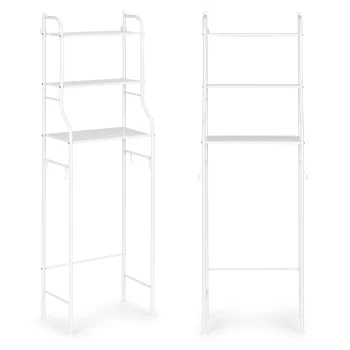Modernhome PJJBR1005 Aluminum Over-the-Toilet Storage Rack, 3 Shelves