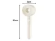 Shower Head, 5 Functions, with Button, Cream