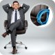 Sofotel Ergonomic Office Chair with Quilted High-Back, dark brown