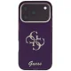 Guess IML 4G Script Metal Case for iPhone 17 Pro / 18 Pro, Burgundy