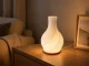 LED Table Lamp and Vase 2-in-1, 3 Light Colors, Ecru